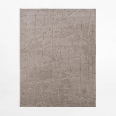 Béžový geometrický koberec ACTION 120x160 cm