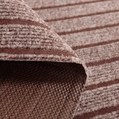 Rohožka na boty STRIPES, hnědá, 50x80 cm