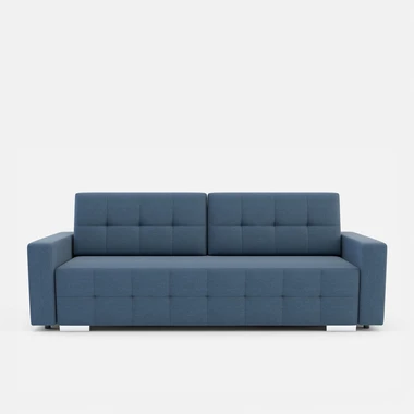 Modrá rozkládací pohovka s prošíváním LILA