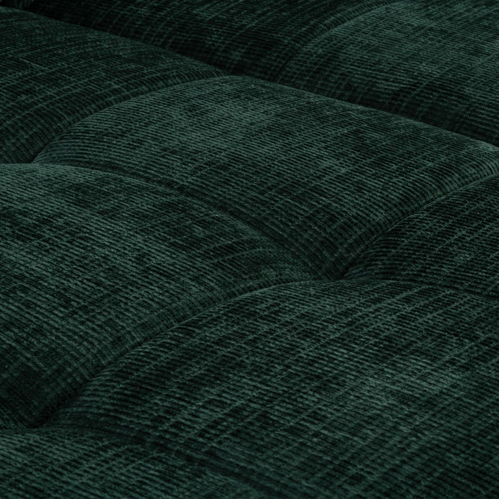 Rohová sedačka s elektrickým nastavením sedáku SAVINON S lahvově zelená pravá