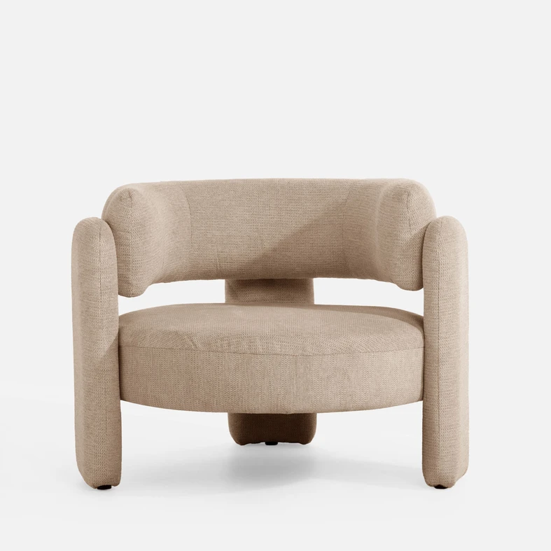 Zdjęcie ogólne fotela. Ujęcie na wprost.