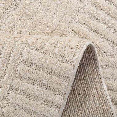 Krémový koberec LA CASA 3D 120x170 cm