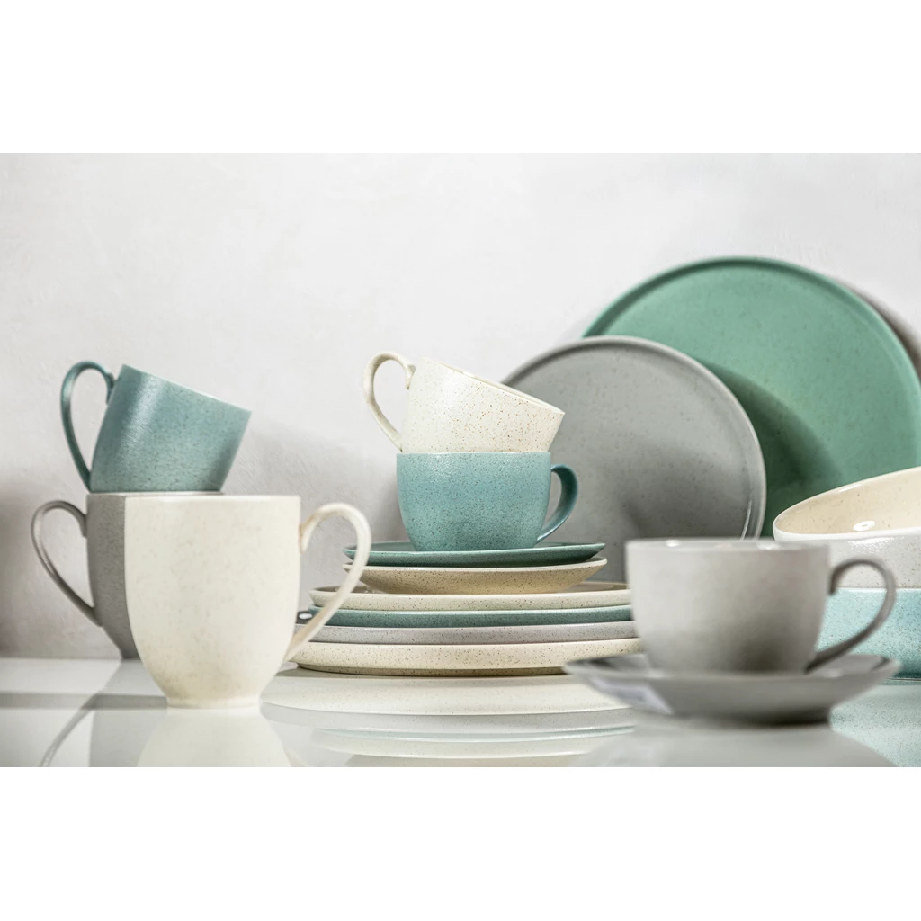 Hluboký talíř GRANITE SILVER GREY porcelán Bogucice 22 cm