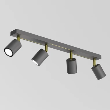 Černo-zlatá čtyřbodová světelná lišta STRIPER