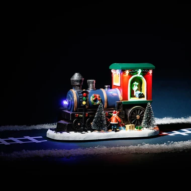 Dekorace sváteční LED, lokomotiva, MIX