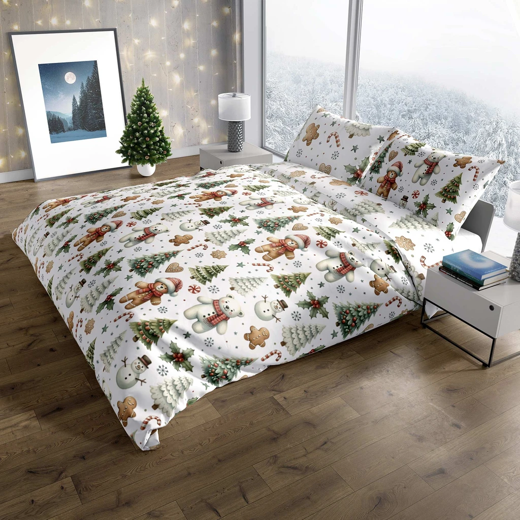 Bílé povlečení SCANDIC 220x200 cm