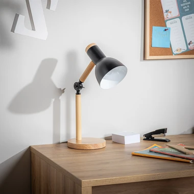 Černá matná stolní lampa BALBO