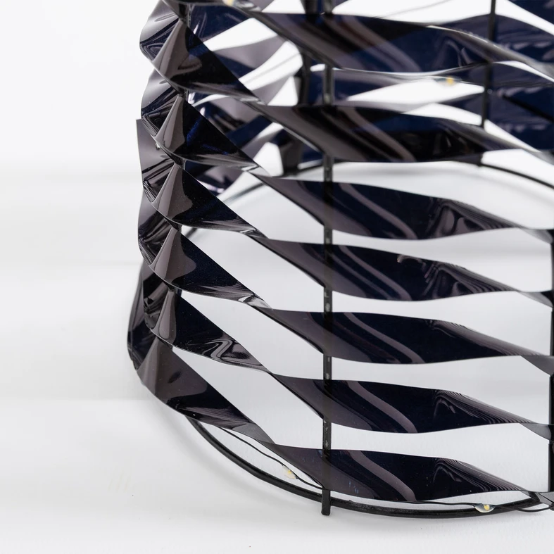 Vánoční LED stromeček kužel černý 60 cm