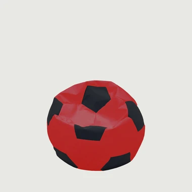 Sedací vak SPORT M červeno-černý