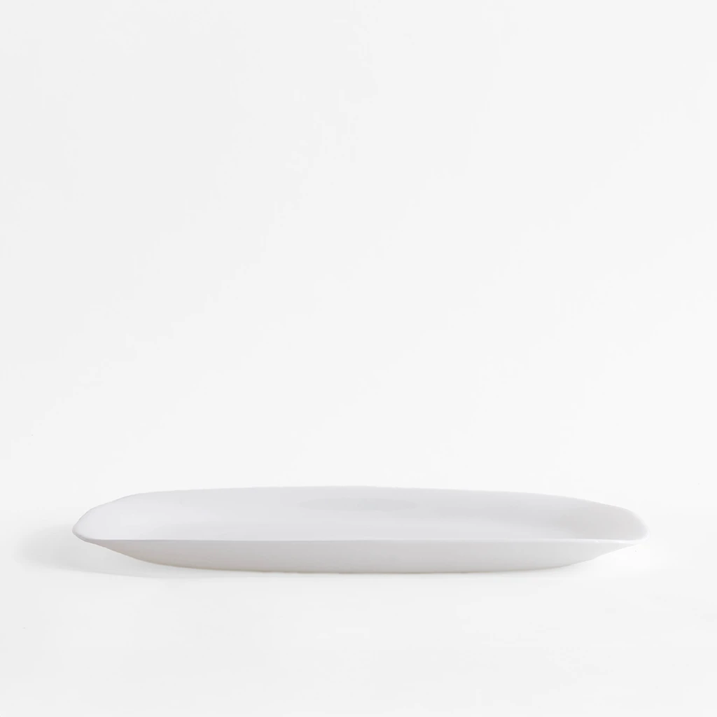 Prostokątny porcelanowy talerz