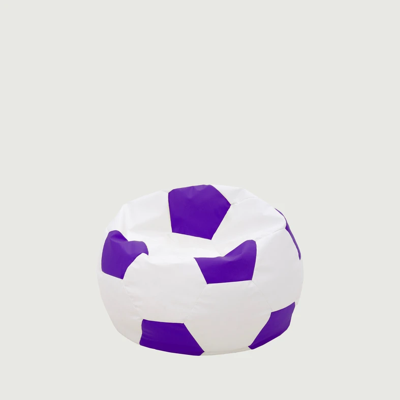 Sedací vak SPORT L bílo-fialový