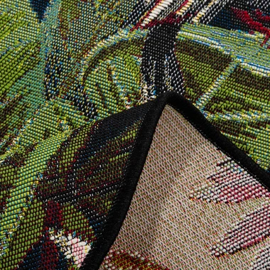 Kulatý koberec s plameňákem JUNGLE 135 cm