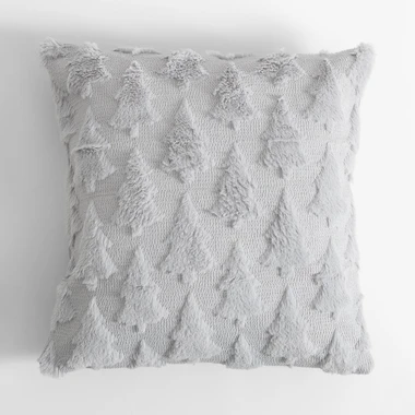 Povlak na polštář se stromky šedý ALPI 45x45 cm