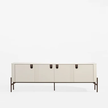 Čtyřdveřový TV stolek RONDO kašmírový