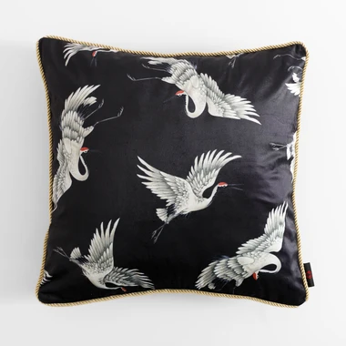 Dekorační povlak na polštář černý MELL 45x45 cm