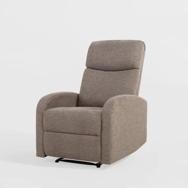 Čalouněné křeslo s relaxační funkcí KANO světle hnědé