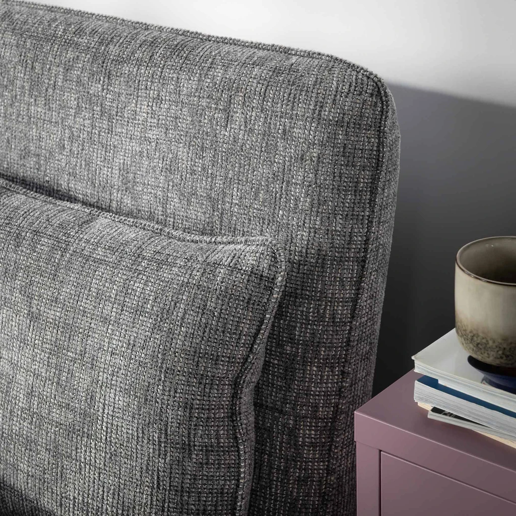 Sofa rozkładana 142 cm PIMIO szara Rozkládací pohovka PIMIO 142 cm šedá