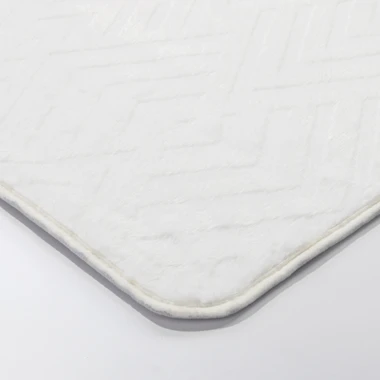 Bílý koberec DOVER 3D 60x100 cm