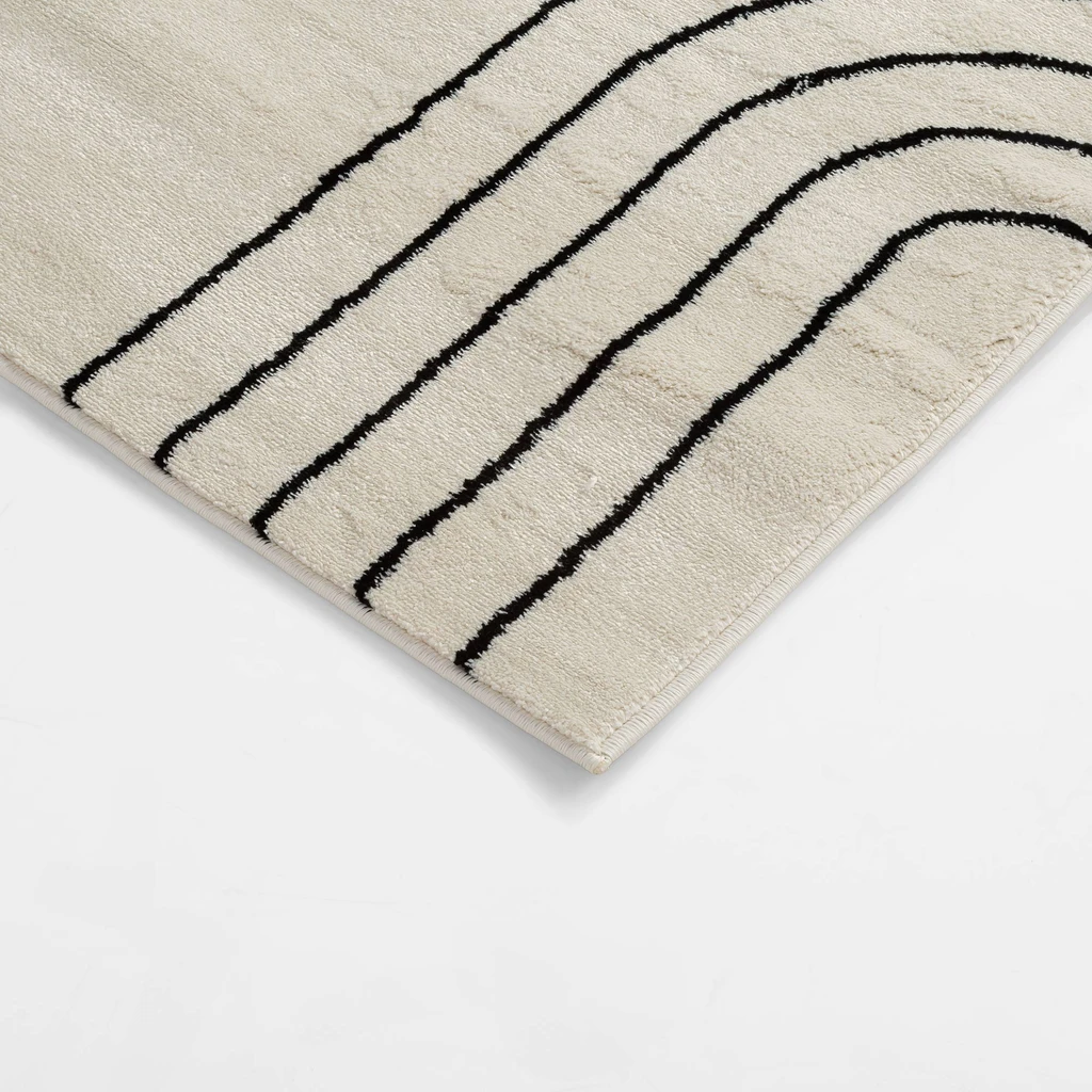 Koberec art déco krémový MILLEY 120x170 cm