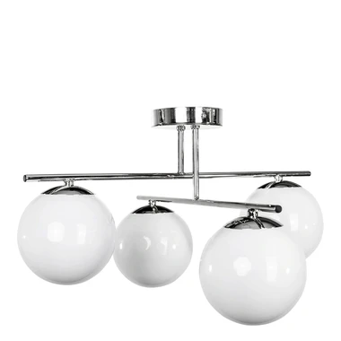 Chromované stropní svítidlo koule 4-bodové AURORA