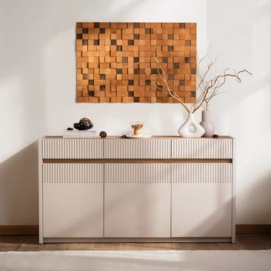Komoda s osvětlením OAK SQUERE 160 cm