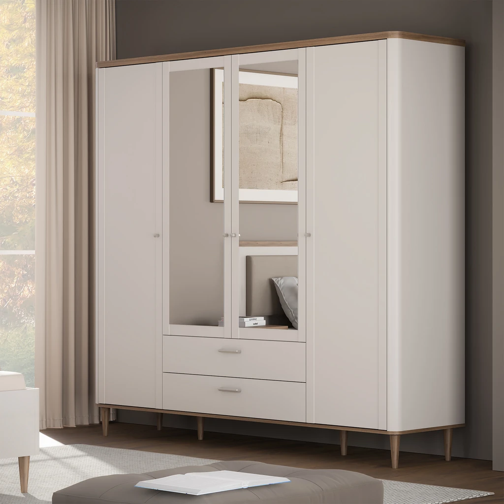 Aranżacja szafy w nowoczesnym pomieszczeniu