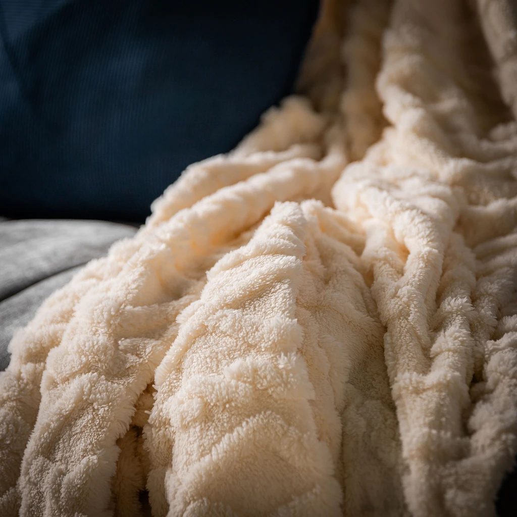 Krémová deka NORDIC 150x200 cm