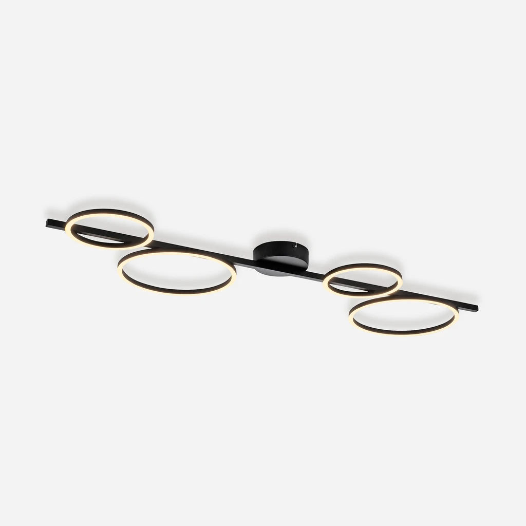 Sufitowa lampa MINI RITUS przykuwa wzrok oryginalnym kształtem oprawy.