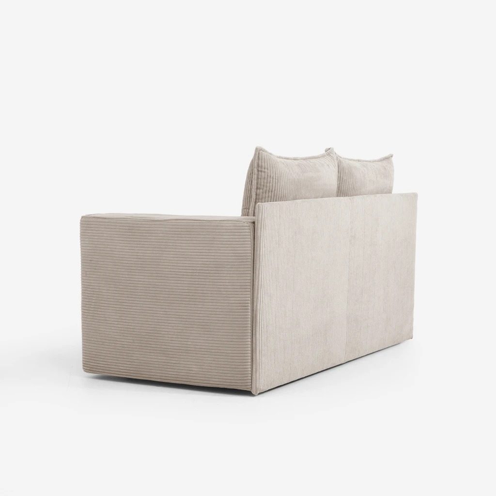 Zanurz się w miękkim siedzisku LUSO i pozwól, by beżowy odcień ukoił zmysły.