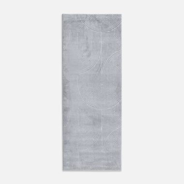 Šedý koberec STILO 67x160 cm