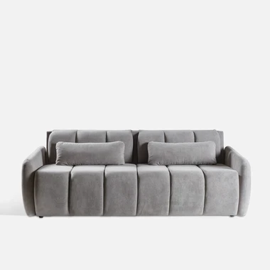 Třímístná rozkládací pohovka DERIBO šedá