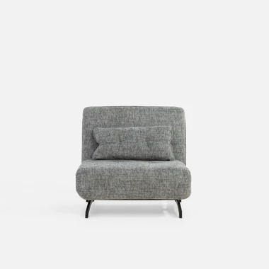 Rozkládací pohovka PIMIO 92 cm šedá