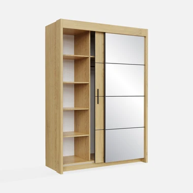 Zrcadlová skříň s posuvnými dveřmi 150 cm OTIS dub cremona