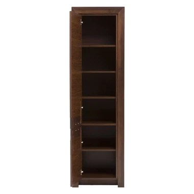 Úzká policová skříň tmavě hnědá PARIS