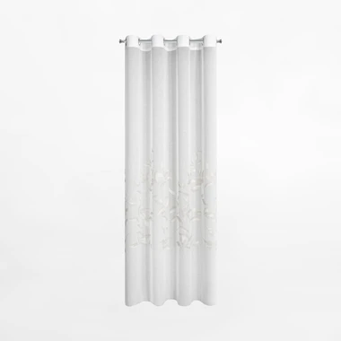 Stříbrno-bílý závěs na průchodkách ESTELLA 140x250 cm