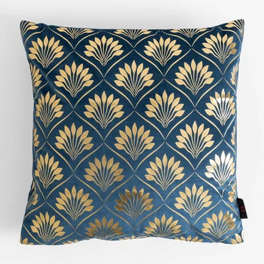Tmavě modrý dekorační povlak na polštář DEKAR 45x45 cm