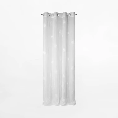 Bílá záclona na průchodkách SABINE 140x250 cm