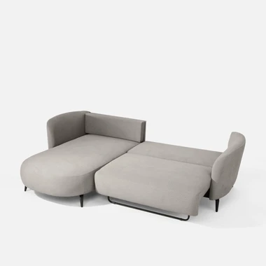 Rohová sedačka šedá RAVELLO levá