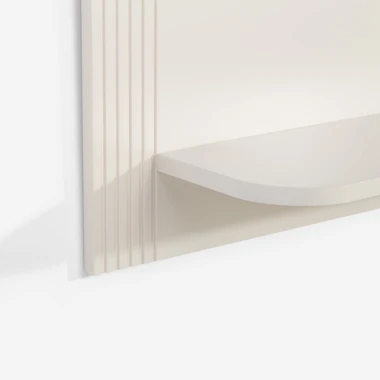 Závěsná police RONDO kašmírový lak mat.