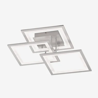 Stříbrné stropní LED svítidlo rám MODESTO