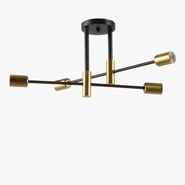 Stropní svítidlo DORADO 4 černo-zlaté