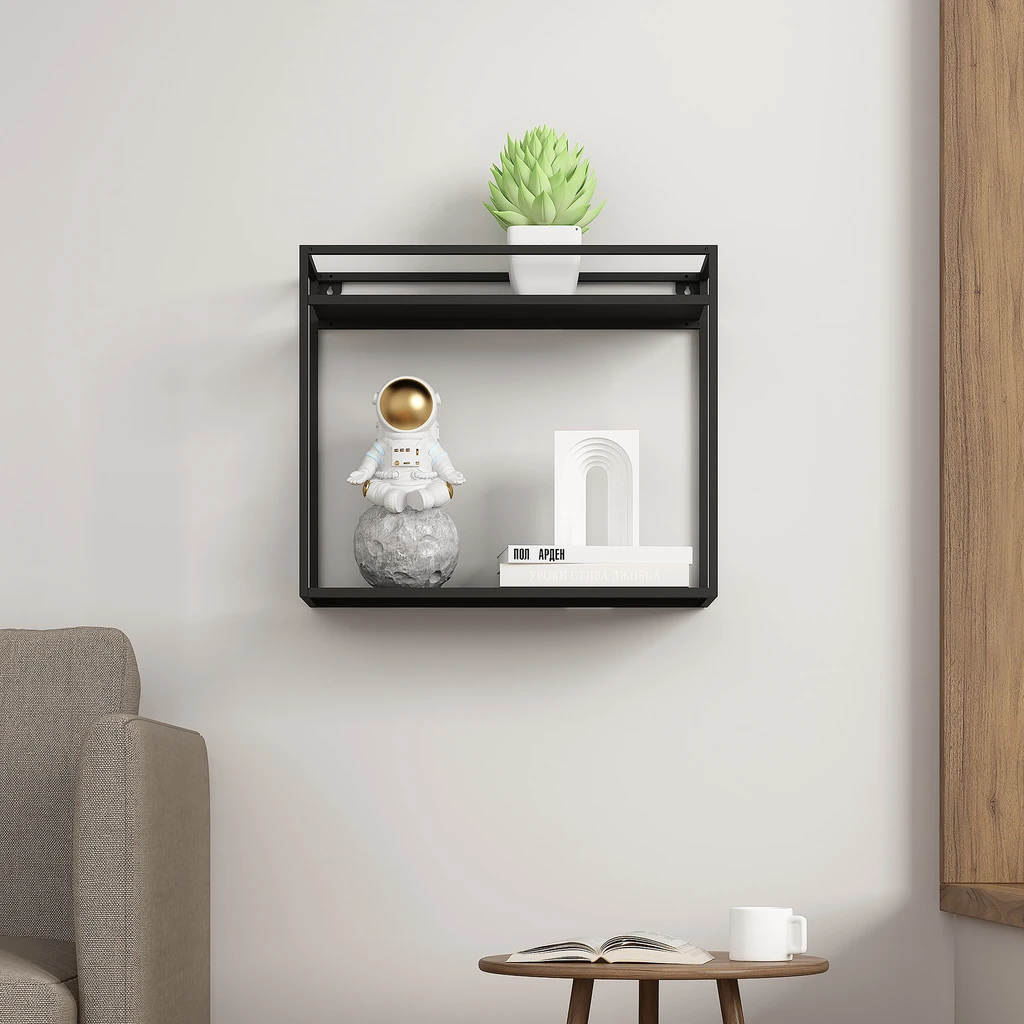 Závěsná kovová police 42 cm SALISTAR