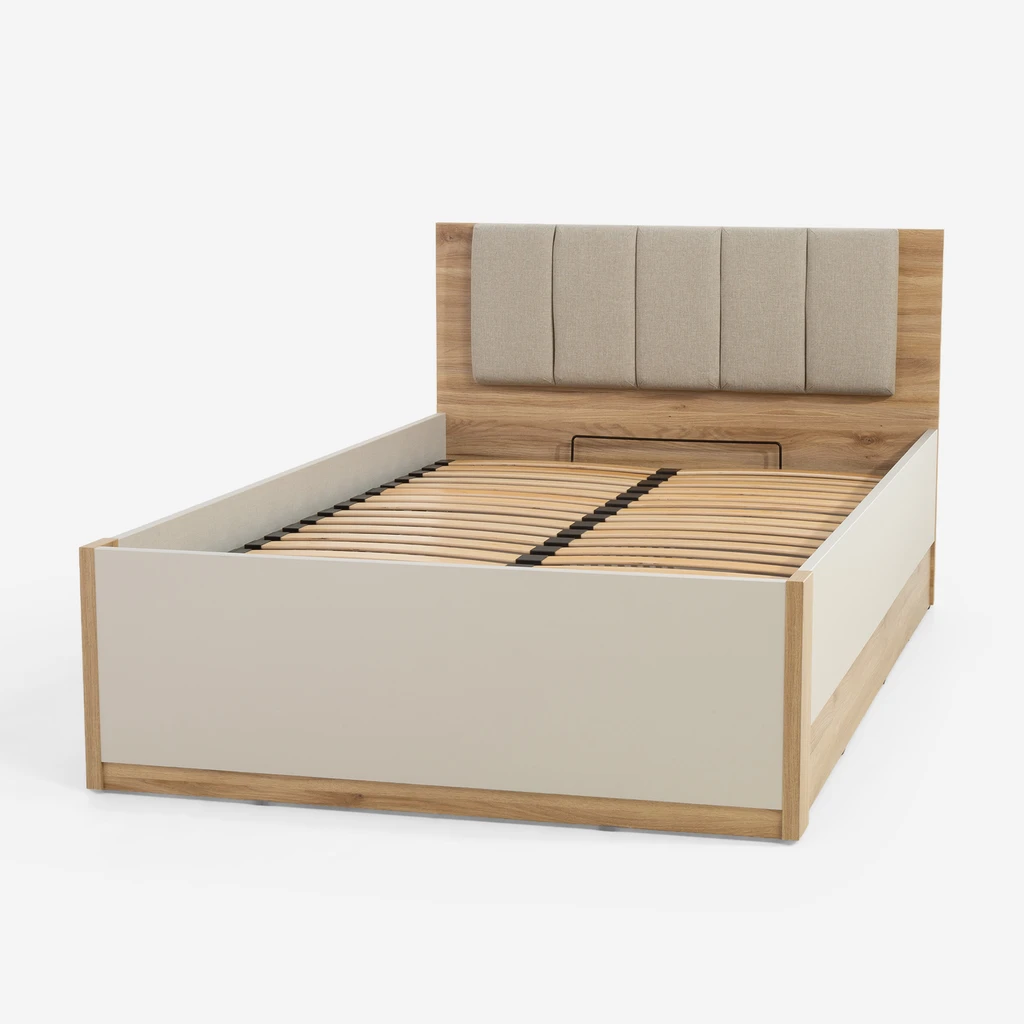 Postel s úložným prostorem a roštem OAK SQUERE 120x200.