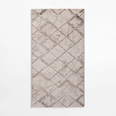 Krémový koberec s kosočtverci SPAZZIO 80x150 cm