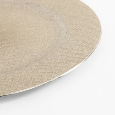 Stříbrný ozdobný talíř 33 cm