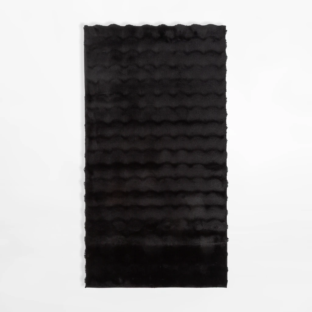 Černý moderní koberec MODESTO 80x150 cm
