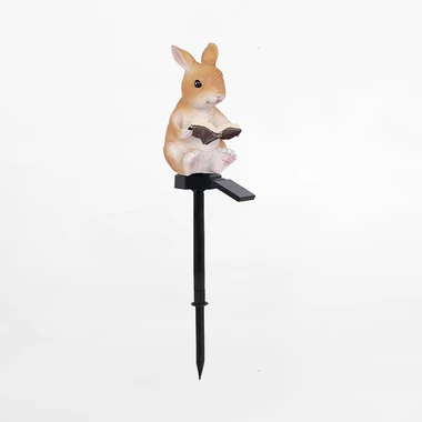 Venkovní solární LED dekorace IP44 KRÁLÍK