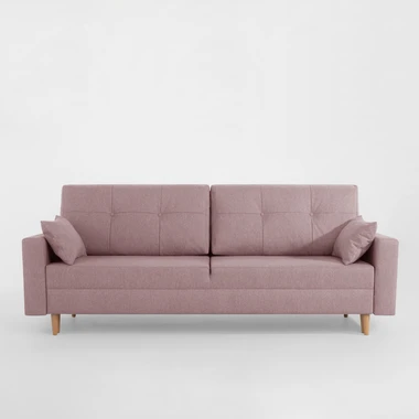 Růžová rozkládací pohovka MOZI