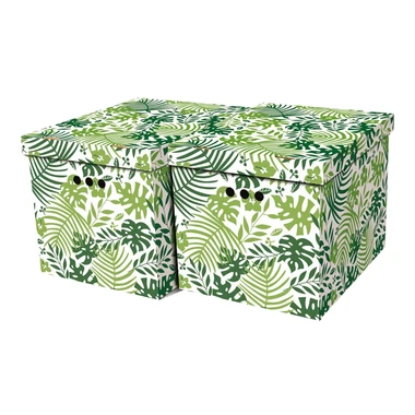 Sada 2 úložných krabic TROPICAL XL