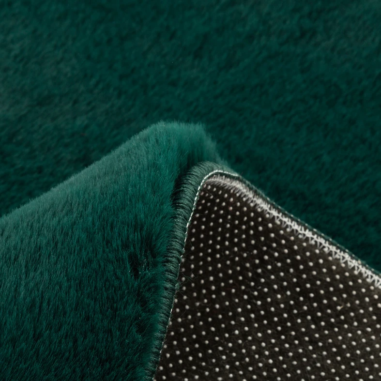 Koberec kulatý tmavě zelený RABBII 100 cm